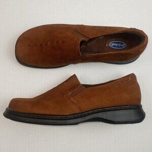 Dr. Scholl's Diana Brown Suede Slip On Comfort Shoes